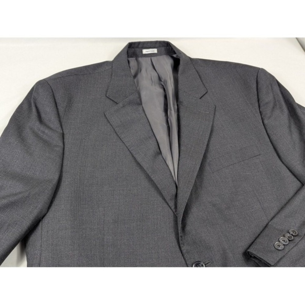 Peter Millar Gray Wool Blazer Size 48R Sport Coat Jacket Mens 2‎ Button - Picture 2 of 16